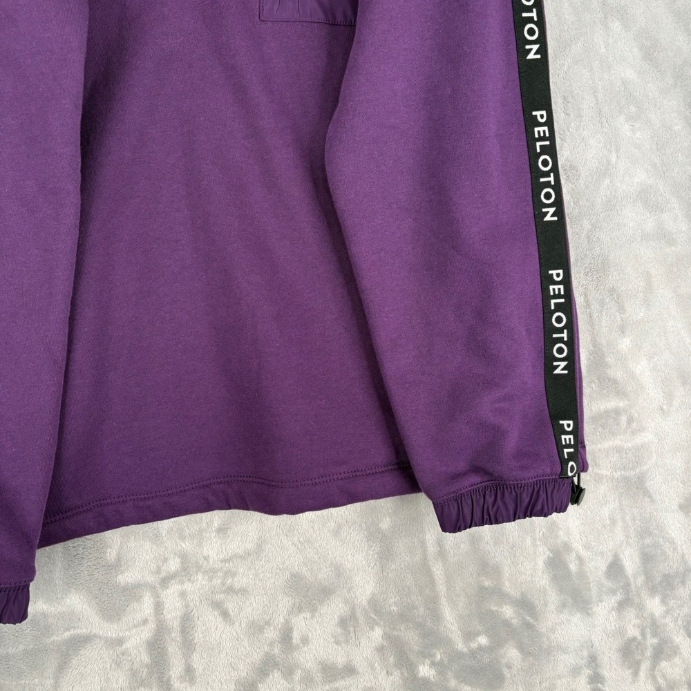 Peloton Purple Quarter Zip Sweatshirt Pullover Logo Long Sleeve Medium Women's - Picture 8 of 15